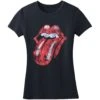 Distressed Tongue Logo Juniors Tee Junior Top