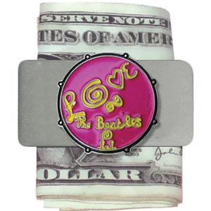 Love Drum Pink Money Clip 1 Love Drum Pink Money Clip