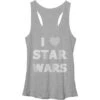 STAR WARS Heart Stripe Womens Tank