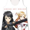 Kirito And Asuna Ready To Fight Anime Womens Tank