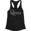 Queen Distressed Text Logo Womens Tank