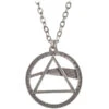 Pink Floyd Dark Side Prism Pendant Necklace
