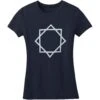 Girl's Star On Blue Soft Junior Top