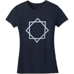Girl's Star On Blue Soft Junior Top