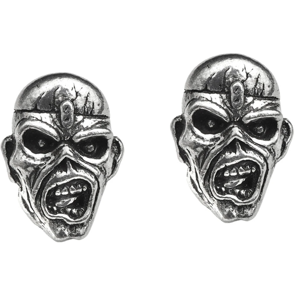 Iron Maiden Piece Of Mind Studs Earrings 1 Iron Maiden Piece Of Mind Studs Earrings