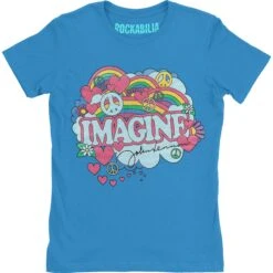 Rainbows, Love & Peace Ladies T-Shirt Junior Top