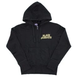 Black Sabbath Tour 1978 (Back Print) Ladies Zipped Hoodie Junior Top