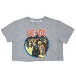 AC/DC Highway To Hell Circle Ladies Crop Top Junior Top