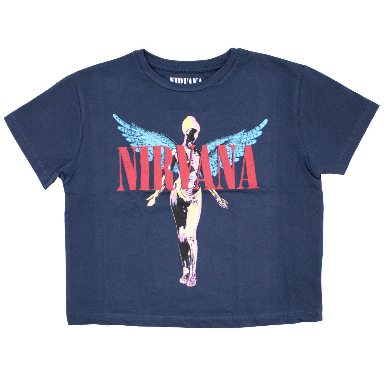 Nirvana Angelic Ladies Crop Top Junior Top 1 Nirvana Angelic Ladies Crop Top Junior Top
