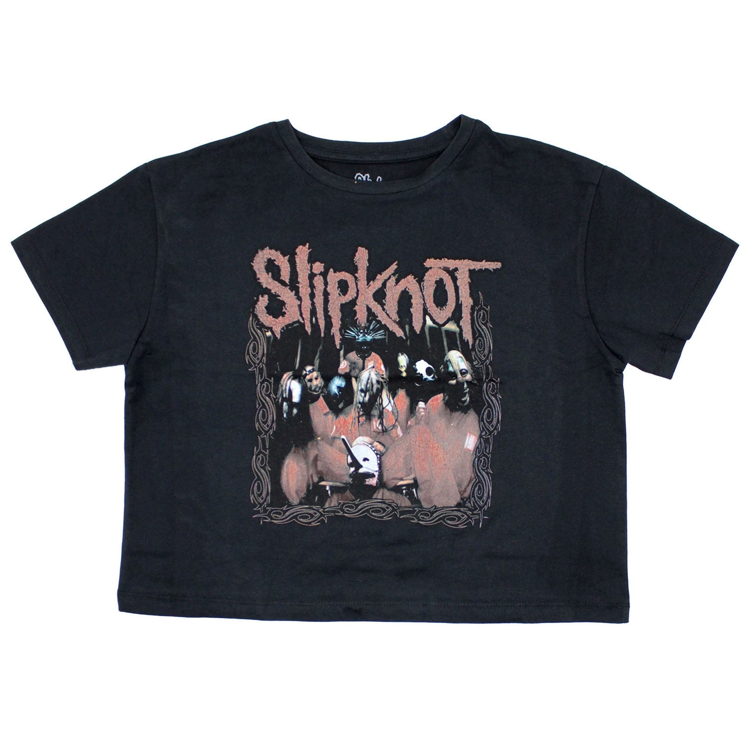 Slipknot Band Frame Ladies Crop Top Junior Top 1 Slipknot Band Frame Ladies Crop Top Junior Top