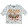 Welcome To The Jungle LV Ladies Mesh Crop Top Junior Top