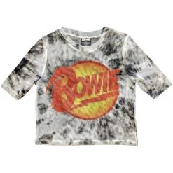 DAVID BOWIE Diamond Dogs Logo Ladies Mesh Crop Top Junior Top