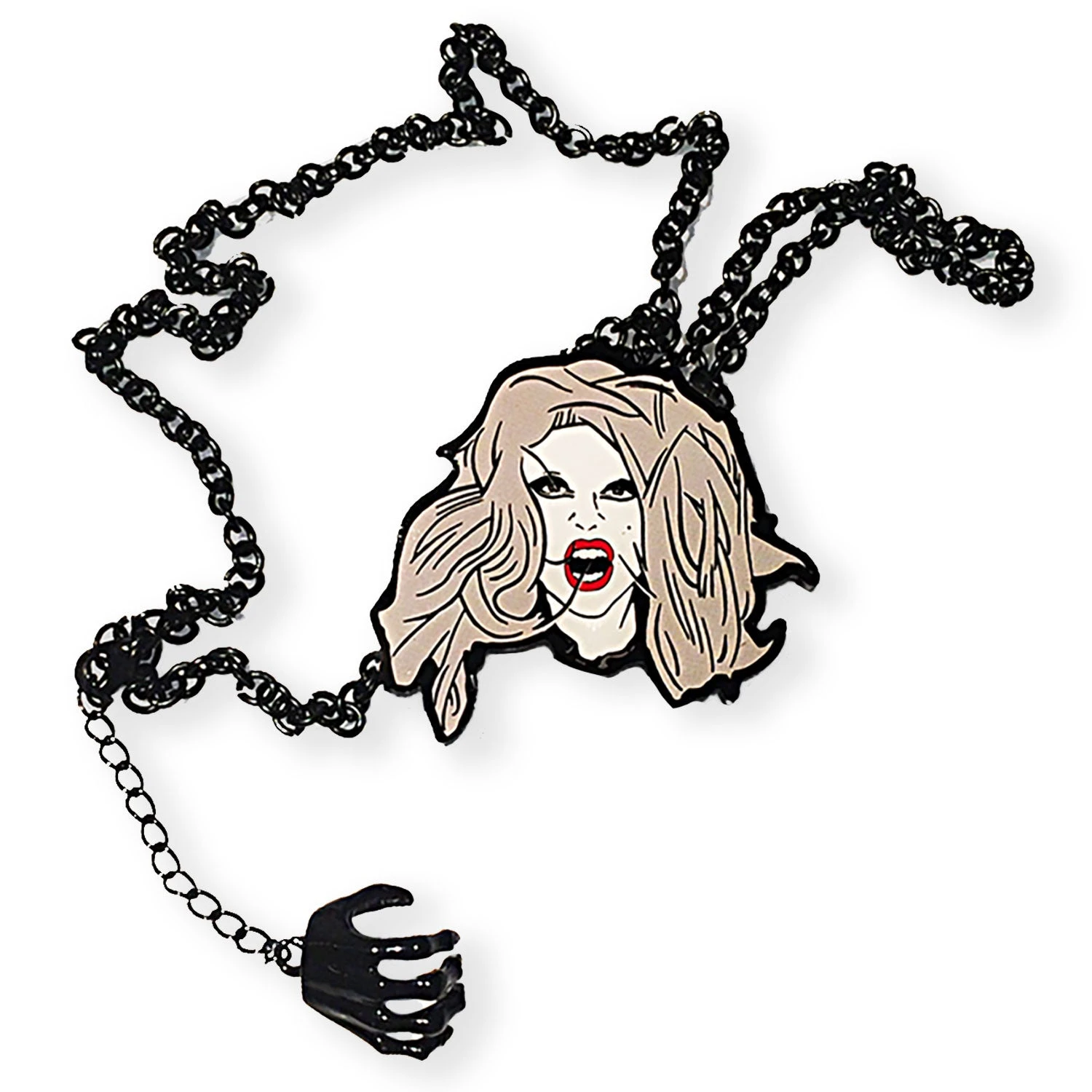Born This Way Head Art Necklace 1 Born This Way Head Art Necklace
